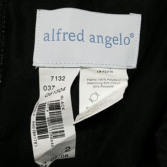 Alfred Angelo Black Strapless Formal Dress (2) - Picture 8 of 8